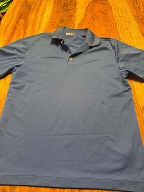 Nike Golf Men's NikeFIT DRY Blue Short Sleeve Polo Shirt Size Medium